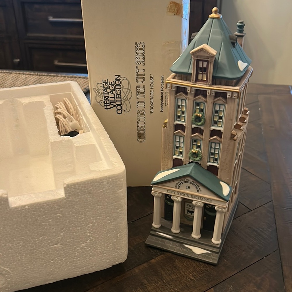 Dept 56 retired brokerage house